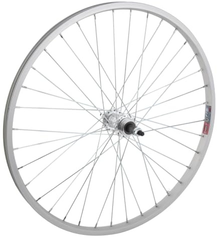 WheelMaster Rear Bicycle Wheel 24 x 1.5-1.75 36H, Alloy, Bolt On, Silver