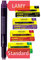 Online 17028 20x kompatible LAMY Patronen bunt, Universal-Tintenpatronen, für alle gängigen Füller, Ersatz-Patronen, Vorteilspack rot, grün, schwarz, lila
