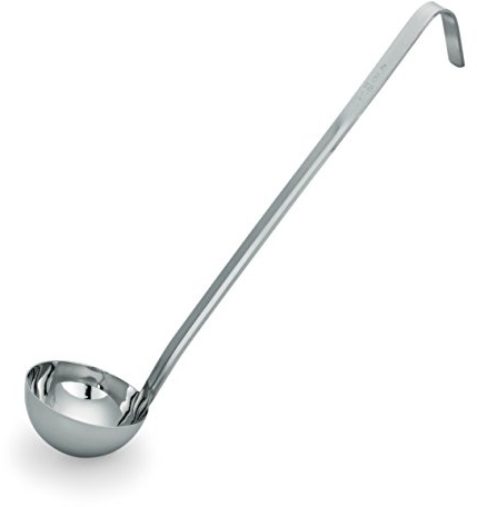 Schöpfkelle, SERIE 2085, aus Chromnickelstahl - mit fugenlosen Hakenstiel, in mehreren Größen erhältlich (Ø 16 cm, 47 Zentimeter)