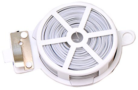 Lien de fixation en métal polyvalent de 50 m HLHome, Pour cuisine, bricolage, Attaches, Sac alimentaire, Sac de congélation, Bande d’attache 1pcs blanc