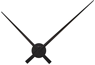 NeXtime sehr große Wanduhr Hands, nur Zeiger, aus Aluminium, Schwarz, ø 85 cm