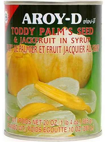 Aroy-D Toddy Palms Seed and Jackfruit In Syrup - 20oz (3 packs)