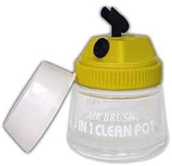 Andreas Dell Airbrush 3 in 1 Reinigungsbehälter Clean Pot für Pistolen Halter Reinigung Farben Mischen