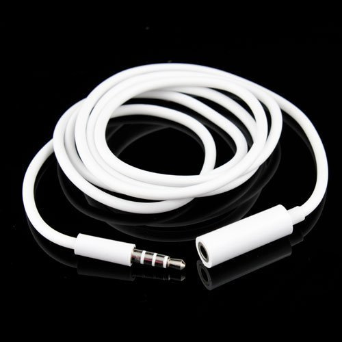 Headphone Extension Cable - Car Aux Stereo Mini Jack Lead - 3.5mm Male to Female Earphone Extender Cord - Compatible With Laptop PC Mac iMac iPhone iPad iPod Phone Tablet Headset TV PS4 Speaker(2M)