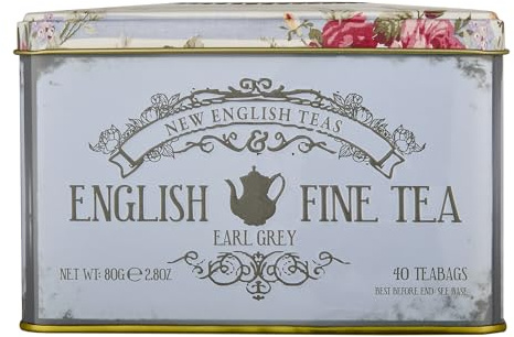 Nouveau Thés anglais Thésors de dégustation English Fine Tea 40 Earl Grey Sachets de thé 80 g