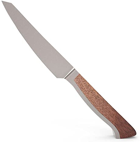 GÜDE Solingen - Steakmesser Glatt geschmiedet, 14 cm, Walnussholz, CAMINADA, Handmade Germany, Braun