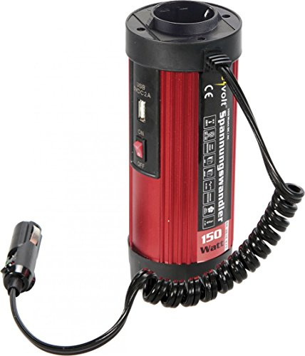 revolt Stromumwandler: Kfz-Spannungswandler mit 230-V-Steckdose und USB, bis 300 Watt (Spannungswandler 12V in 230V, 230V Steckdose Auto, 5V)
