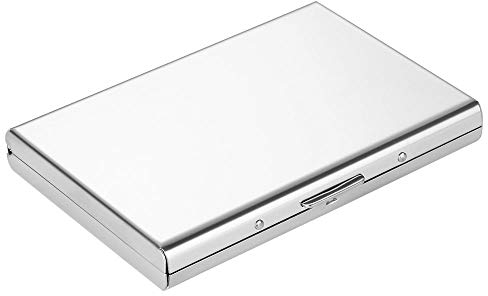 Vicloon Porta Carte di Credito, Porta Carte Acciaio Anti RFID e NFC in Acciaio Inossidabile, Eleganti Portafogli da Viaggio, Carta d'identità, Assicurazione, Debito, per Uomo e Donna