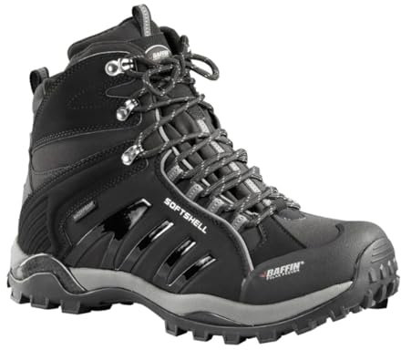 Baffin Men's ZONE High-Performance Lightweight Insulated Waterproof Cold-Weather Snow Winter Boots for Snowshoeing & Hiking, Black, 9