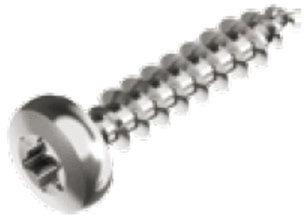 50 Stk. Spanplattenschraube RUKO A2 4.0X20 TX20 Rundkopf- Spannplattenschrauben TORX-A2