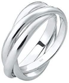 Elli Ring Damen Wickelring Klassisch in 925 Sterling Silber