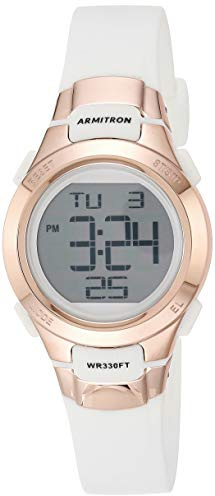 Armitron Sport - Reloj Digital con cronógrafo y Correa de Resina para Mujer