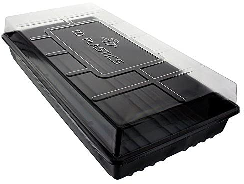10 Each - 1020 Trays with Humidity Dome NO Holes