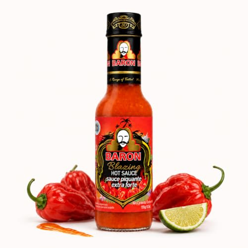 Baron Blazing Hot Peppers Sauce 144ml