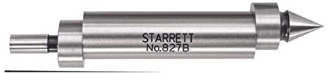 Starrett 827B Edge Finders, Double End, With Pointed Contact, 0.5 Body Diameter, 0.2 Contact Diameter