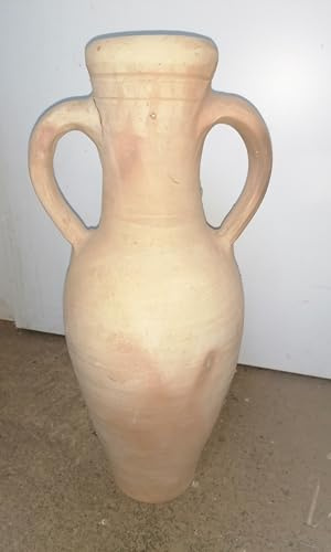B-Ware !! Einzelstück !! Schöne rustikale Amphore aus Terracotta ca. 58 cm Deko Garten Mediterran Terrakotta