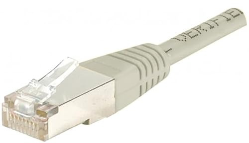 Cable RJ45 CAT6 20 m SFTP, cruzado Beige