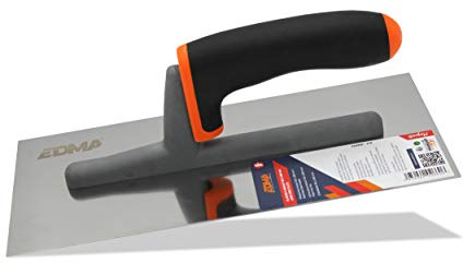 Edma 266055 Platoir À Enduit Lame Inox Plate, Multicolore