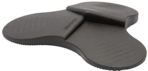 WAGNER Bodentürstopper 3STOP COLOR BLACK - Durchmesser Ø 110 x 20 mm, Kunststoff Elastomer, preisausgezeichnet, schwarz - 3 unterschiedliche Keilhöhen, diverse Anwendungen - 15698801