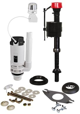 Fluidmaster PROCP001 Universal Cistern Repair Pack Toilet Flush Inlet Outlet Repair Kit DIY Toilet Upgrade for Water Saving Plus Quieter Operation
