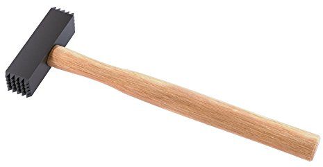 Bon Toothed Bush Hammer 2 LB 1 1/4 Face with Wood Handle 25 Teeth 5 x 5 Pattern for Shaping and Texturizing Soft Stone