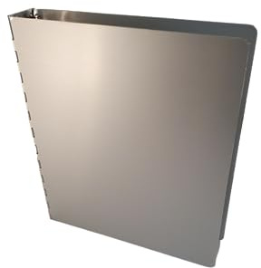 Posse Box - 3-Ring 1-1/2 Binder RD-28 · Anodized Aluminum Silver · 11-5/8 x 10-1/4 x 1-7/8 · Storage Organizer
