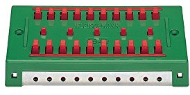 Fleischmann 6940 - Verteilerplatte 2-polig für je 10 Anschlüsse.