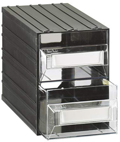 Cassettiera modulare Mobil Plastic Modello MOBIL 102 - 2 cassetti trasparenti