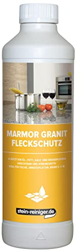 Stein-Reiniger Imprägnierung Naturstein 500 ml | Marmor & Granit | Schutzmittel für saugende Steine im Innen- & Außenbereich | Lösemittelfrei | Reicht für 30 m² | Gegen Öl, Fett & Schmutz