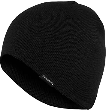 Urban Classics Damen Basic Beanie Strickm TZE, Schwarz (Black 7), Einheitsgröße EU