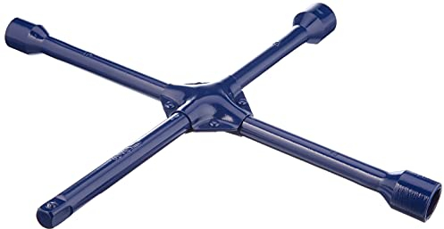 XL Tech 213189 Verstärkter Kreuzschlüssel 17 mm / 19 mm / 21 mm Buchsen + 1/2 Vierkantschlüssel