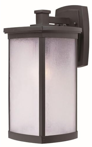 Maxim Terrace-One Light Large Outdoor Wall Mount in Mission Style-8 Inches Wide by 16 inches high-Bronze Finish