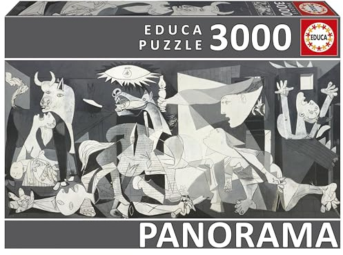 Educa - Guernica, Pablo Picasso | Puzzle panoramico 3.000 pezzi per adulti | Arte moderna Cubismo Spagna | Finitura lucida (11502)