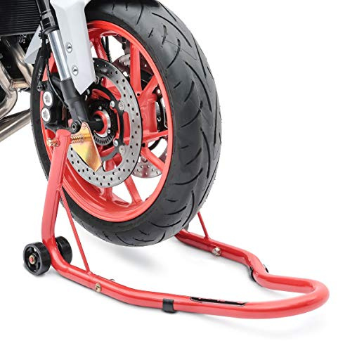 ConStands - Motorrad Montageständer Kompatibel mit Ducati Hypermotard 1100/Evo,Hypermotard 796,Monster 1000/1100/Evo/600/620/695/696/750/796/800/900 Vorne Classic Front Rot