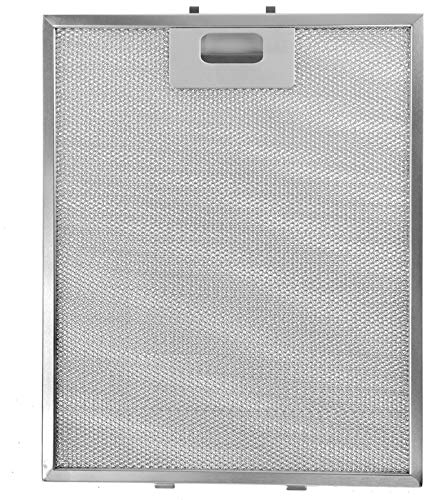 SPARES2GO unique filtre maille métallique l'évent ventilateur extracteur/hotte pour de nombreuses grandes marques (non-Universal, argent, 318 x 258 mm)