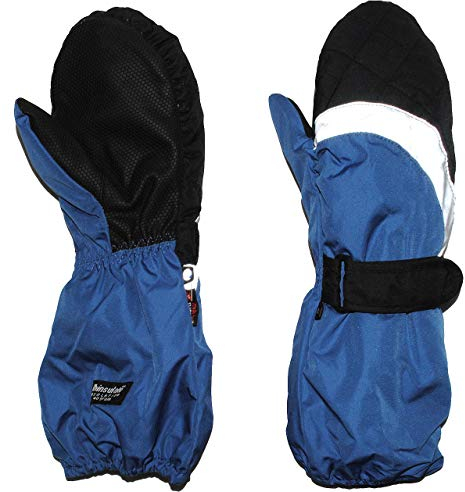 alles-meine.de GmbH Fausthandschuhe/Fäustlinge - mit langem Schaft - blau - Größe: 2 bis 3 Jahre - Reflektor ! wasserdicht + atmungsaktiv Thinsulate - Thermo gefüttert / ..