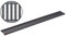 ACO Self® Stegrost Stahl verzinkt anthrazit pulverbeschichtet 100 cm (Länge)