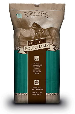 Mühldorfer Struktur Equichamp - 20 kg - Vitalstoffkonzentrat mit wohltuenden Kräutern - Strukturreich
