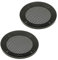 tomzz Audio 2800-000 Griglia per altoparlante griglia per altoparlante DIN 100mm nero 2 pezzi anello di plastica con set griglia metallica