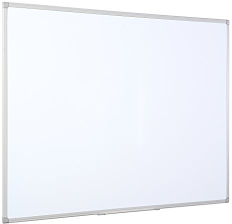 Bi-Office Whiteboard Maya, Two-Sided Melamine, Plastic Frame, 120 x 90 cm