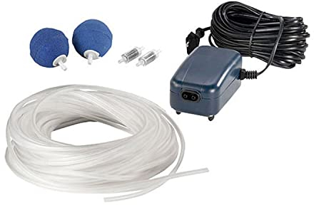 FIAP AIR Active Set 1.000 - Teichbelüfter - Sauerstoffversorgung - Belüfterpumpe - Belüfter - Sauerstoffanreicherung - Gartenteich - 216 l/h Luftleistung - Komplettset