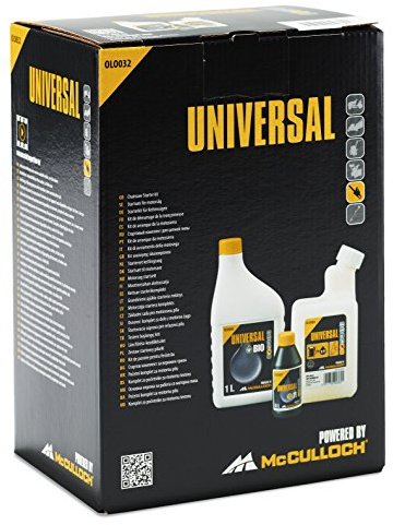 Gardena Universal Kettensägen Starter-Set, OLO032: Starter-Set für Kettensägen mit Öl, Kettenöl und Mix-Flasche (Artikel-Nr. 00057-76.164.32)