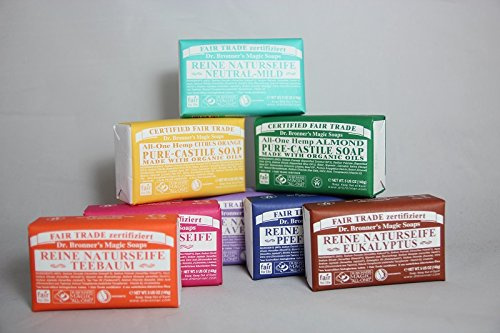 Dr. Bronner's Magic Soap Stückseife 8er SET je 140g