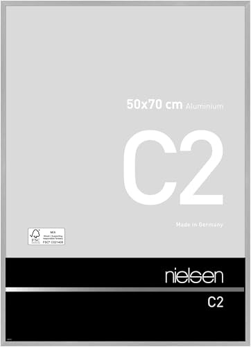 nielsen Aluminium Bilderrahmen C2, 50 x 70 cm, Silber