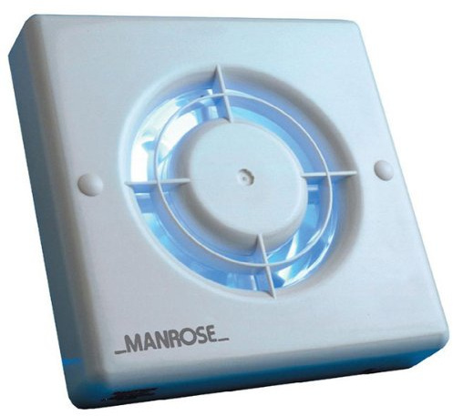 Manrose XF100ALV Wall/ Ceiling Bathroom Auto Shutters Fan