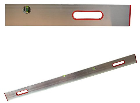 Richt- / Messlatte 150 cm, Aluprofil mit 2 Libellen + 2 Handgriffen