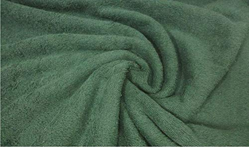 FABRICS-CITY VERDE OSCURO TELA RIZO GRUESA DE DOBLE CARA: IDEAL PARA MANTAS, ROPA DE INVIERNO, MANUALIDADES, PROYECTOS DE COSTURA, DECORACIÓN Y TAPICERÍA, 2904
