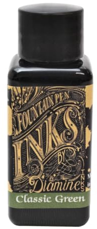 Diamine 304 Bottle Ink, Classic Green, 1.0 fl oz (30 ml)