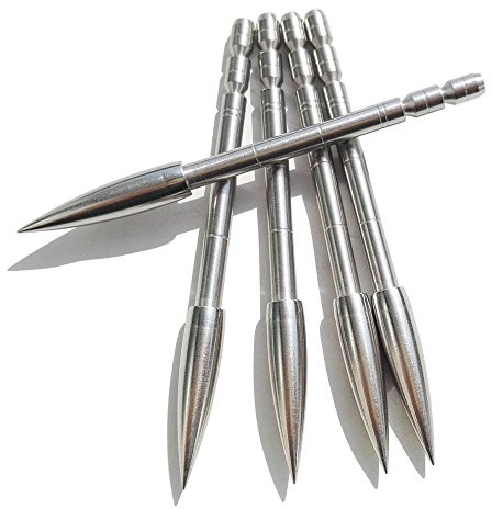 ZSHJG 12 Pcs Tiro al Arco Consejos de Flecha Insertar Punto de Flecha para 4.2mm Carbono Flecha Shaft (120grain)