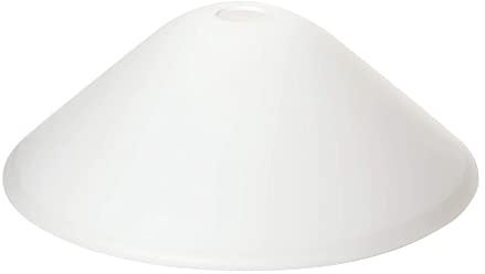 ORION LIGHTSTYLE Ersatzglas Lampenschirm (Ø 380 mm), Öffnung für E27 Fassung, Höhe 130 mm, Lampenglas, Glasschirm, Glaskegel, matt, Weiß